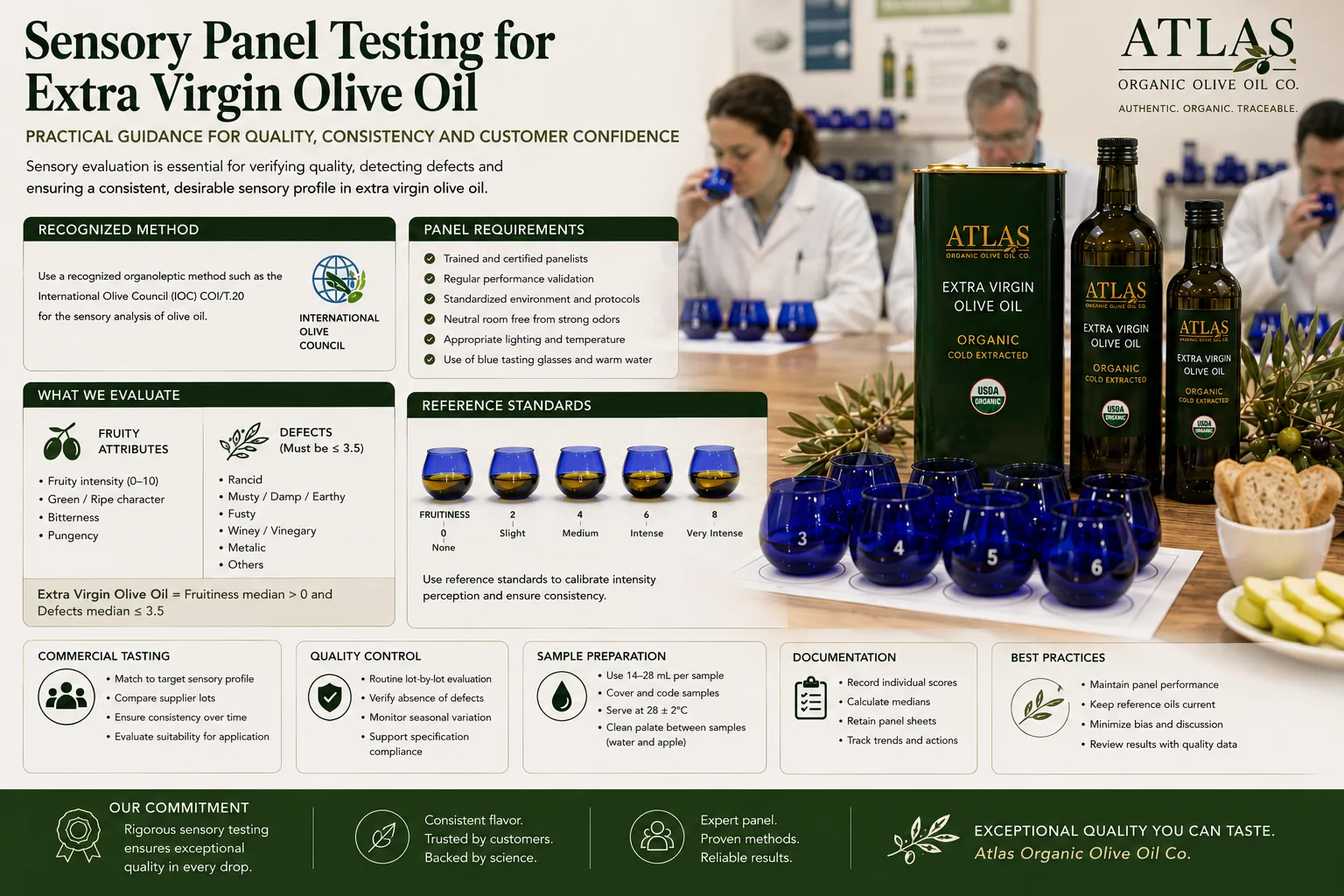 Sensory Panel Testing for Extra Virgin Olive Oil